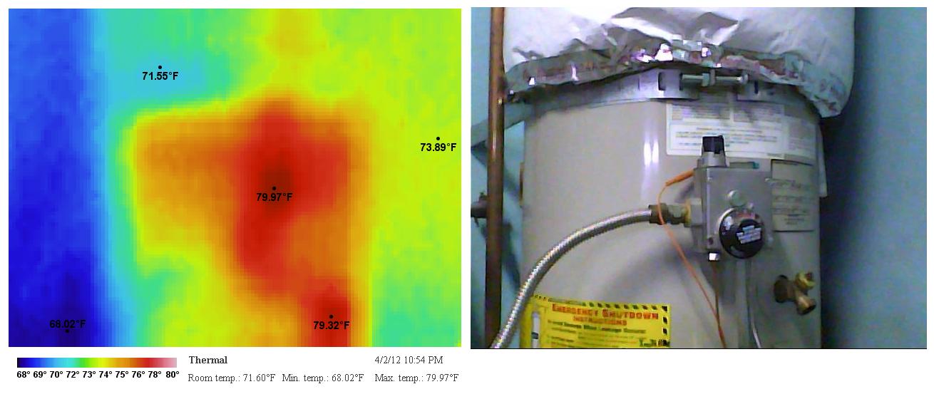 Water heater thermal picture